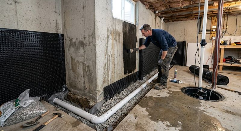Basement Seepage Repair in Greenville, SC